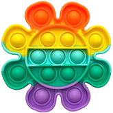 Rainbow Flower Pop it Fidget Toy